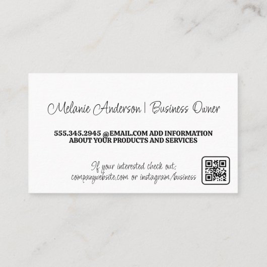 自然 | 横 | 離れ 名刺 (裏面)