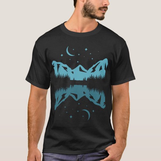 自然 湖 山 外 Tシャツ (正面)