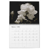 自然（白黒） カレンダー (2月 2026)