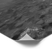 自然(白黒) ポスター (角)