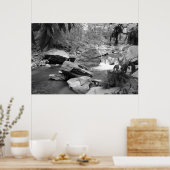 自然(白黒) ポスター (キッチン)