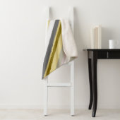 "自然"、素朴そっくりのストライプなパターン毛布 シェルパブランケット (インサイチュ)