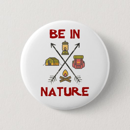 自然 缶バッジ (正面)