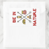 自然 長方形シール (バッグ)