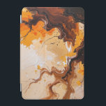 自然 iPad MINIカバー<br><div class="desc">この鮮やか抽象芸術絵を描は、自然の動きの本質を捉え、鮮やかな色合いの燃えたオレンジ、深いブラウン、黄金色の色合いを流体に混ぜ合わせ、渦巻き状の構成を作り出す。この作品は暖かい風感じに巻き込まれた紅葉の様子を思い起こさせ、流れを通して織り成す裸の枝に似た繊細な黒いラインを持つ。そして自然エネルギッシュで、季節の変化と自然美しいのダイナミックなお祝いである。</div>