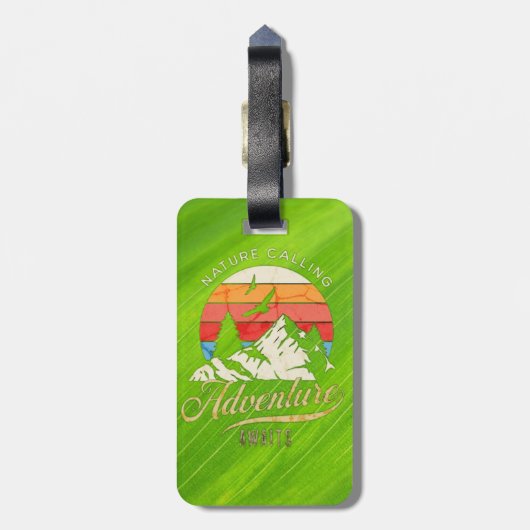 自然 | Mountain Adventure Awits ラゲッジタグ (裏面縦)