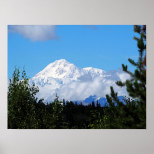 自然Alaska Denali風景写真 ポスター