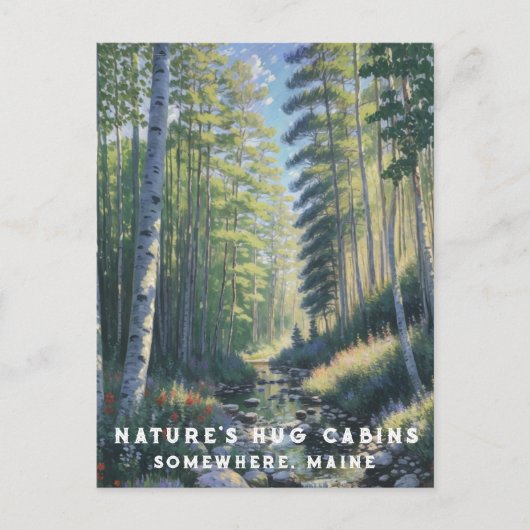 *~*自然AP49メーンフォレストウッズストリームバケーション ポストカード (正面)