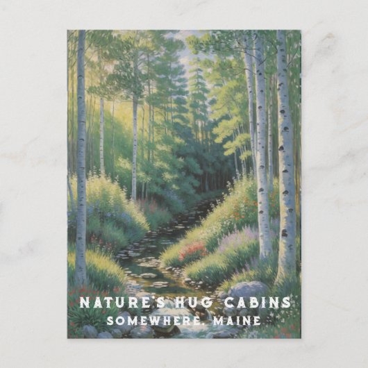 *~*自然AP49メーンフォレストウッズバケーションストリーム ポストカード (正面)