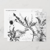 自然B/Wはがき ポストカード (正面/裏面)