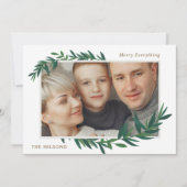 自然Botanical Wishes金ゴールド写真 シーズンカード (正面)