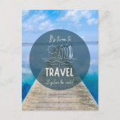 自然It's Time To Travel引用文 ポストカード (正面)