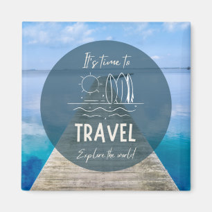 自然It's Time To Travel引用文 マグネット