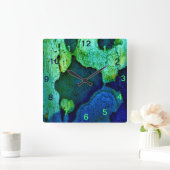 自然Platterns スクエア壁時計 (ホーム)