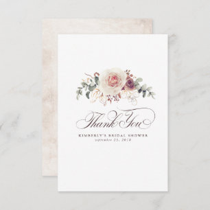 自然Shade Flowers エレガント Little Thank サンキューカード