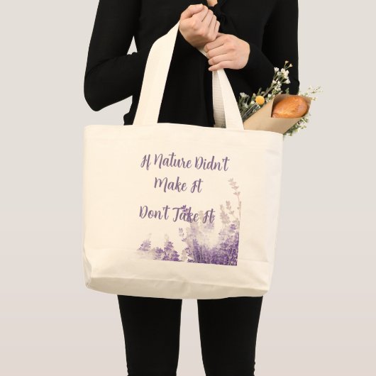 自然Tシャツ ラージトートバッグ (正面(商品))