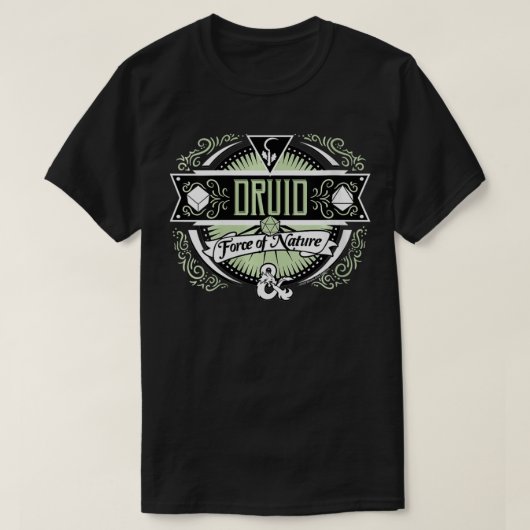 自然VnのWoens Dungeons & Dragons Druid Force Tシャツ (デザイン正面)