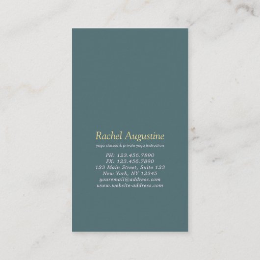 自然YOGA非表示文字霊気マスター5クラスパス ロイヤリティカード (裏面)