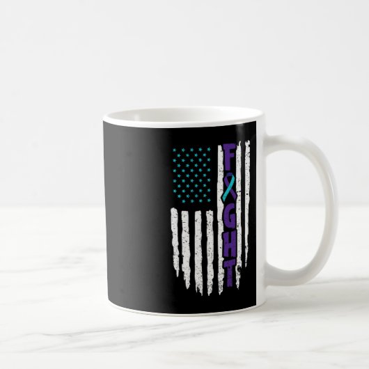 自爆うつ病デザイン予防覚醒 コーヒーマグカップ (右)