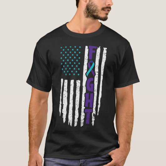 自爆うつ病デザイン予防覚醒 Tシャツ (正面)