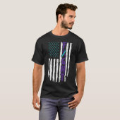 自爆うつ病デザイン予防覚醒 Tシャツ (正面フル)