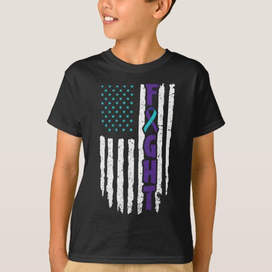 自爆うつ病デザイン予防覚醒 Tシャツ (正面)