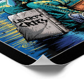 自由おもしろいの叫び声の像、ヴァン・ゴッホ・スター・ニッヒ ポスター (角)