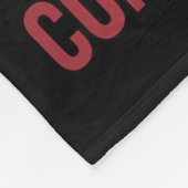 自由おもしろい修道士の右来上の一つ フリースブランケット (角)