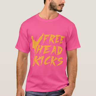 自由おもしろい頭蹴- Kung Fu Tシャツ