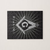 自由および受け入れ石工ロゴ2016040740 ジグソーパズル (横)