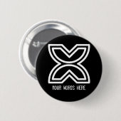 自由および解放のFawodhodie |の記号 缶バッジ (正面&裏面)