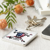 自由か死Keychain キーホルダー (側面)