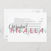 自由があれば感謝を - 退役軍人に感謝 ポストカード (正面/裏面)