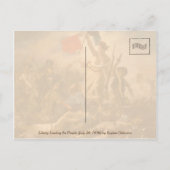 自由が人々をリードする（1830年7月28日）ポストカー ポストカード (裏面)