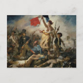 自由が人々をリードする（1830年7月28日）ポストカー ポストカード (正面)