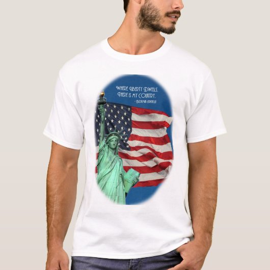 自由が住むところ Tシャツ (正面)