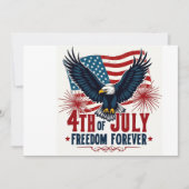 自由が永遠にパーティーの招待状 招待状 (正面)