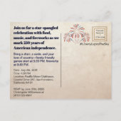 自由が空を照らす • 1776–2026 記念品 ポストカード (裏面)