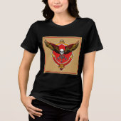 「自由が逃げる：自由の翼 トライブレンドＴシャツ (正面)
