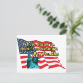 自由がv2の場合 ポストカード (スタンド正面)