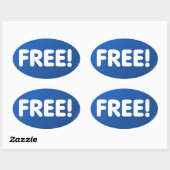 自由だ！シール 楕円形シール (シート)