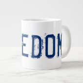 自由だ！マグ ジャンボコーヒーマグカップ (正面右)