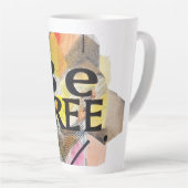 自由である カフェラテマグ (右アングル)