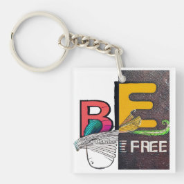 自由である キーホルダー