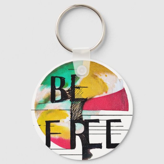 自由である キーホルダー (正面)