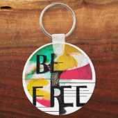 自由である キーホルダー (正面)