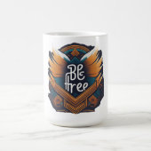 自由である コーヒーマグカップ (中央)