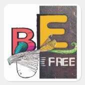 自由である スクエアシール (正面)