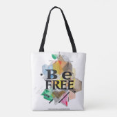 自由である トートバッグ (裏面)