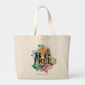 自由である ラージトートバッグ (裏面)